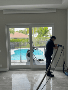 steam cleaning tile and grout